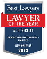 Lawyer of the Year Badge - 2013 - Product Liability Litigation - Plaintiffs