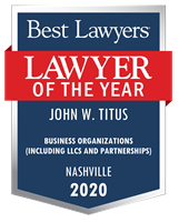 Lawyer of the Year Badge - 2020 - Business Organizations (including LLCs and Partnerships)