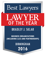 Lawyer of the Year Badge - 2016 - Business Organizations (including LLCs and Partnerships)