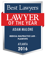 Lawyer of the Year Badge - 2016 - Medical Malpractice Law - Plaintiffs