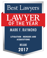 Lawyer of the Year Badge - 2017 - Litigation - Mergers and Acquisitions